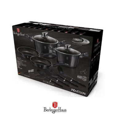 Berlinger Haus, 10 Pcs Cookware Set, Metallic Line Carbon Pro Edition