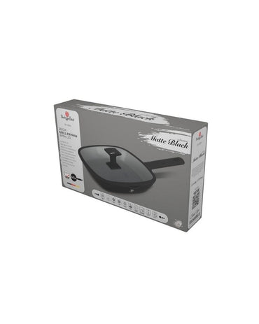 Berlinger Haus, Matte Black 28Cm Grill Pan With Lid B/6