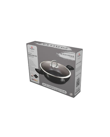 Berlinger Haus, Black Vantage 30Cm Shallow Pot With Lid B/6