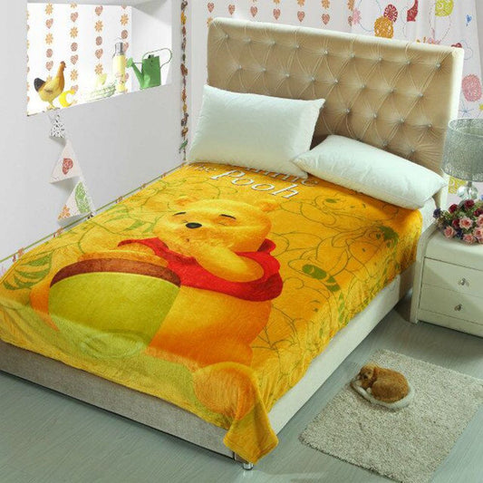 Cool Gift, Winnie The Pooh 150x200 cm, High Quality Fleece Blanket