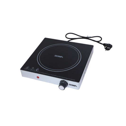 BOMA Infrared Cooker - 2000W, 5 Temperature Levels, Crystal Glass Panel, Constant Temperature Control, 185MM, BM-120