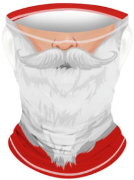 Smile Yalla, Multi Head Wear Scarf, Christmas Santa Face, Big