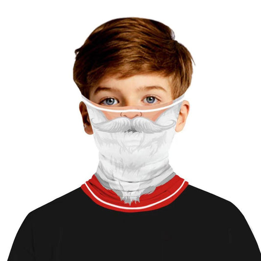 Smile Yalla, Multi Head Wear Scarf, Christmas Santa Face, Small
