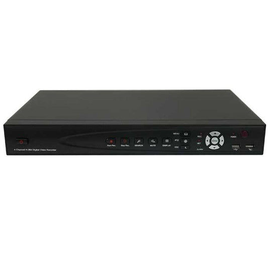 Conqueror, 4 Channel DVR Security CCTV Kit Camera System Waterproof Outdoor Surveillance Camera with Motion Detection, Audio - TR0084HV