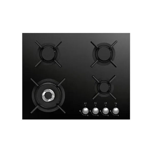 Smalvic Gas Hob 60cm Glass Black, CG604VTEL