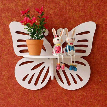 Cool Gift, Wood Butterfly Wall Shelf