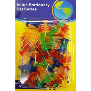 Cool Gift, 60PCS/ pack Colorful Push Pin Assorted Transparent