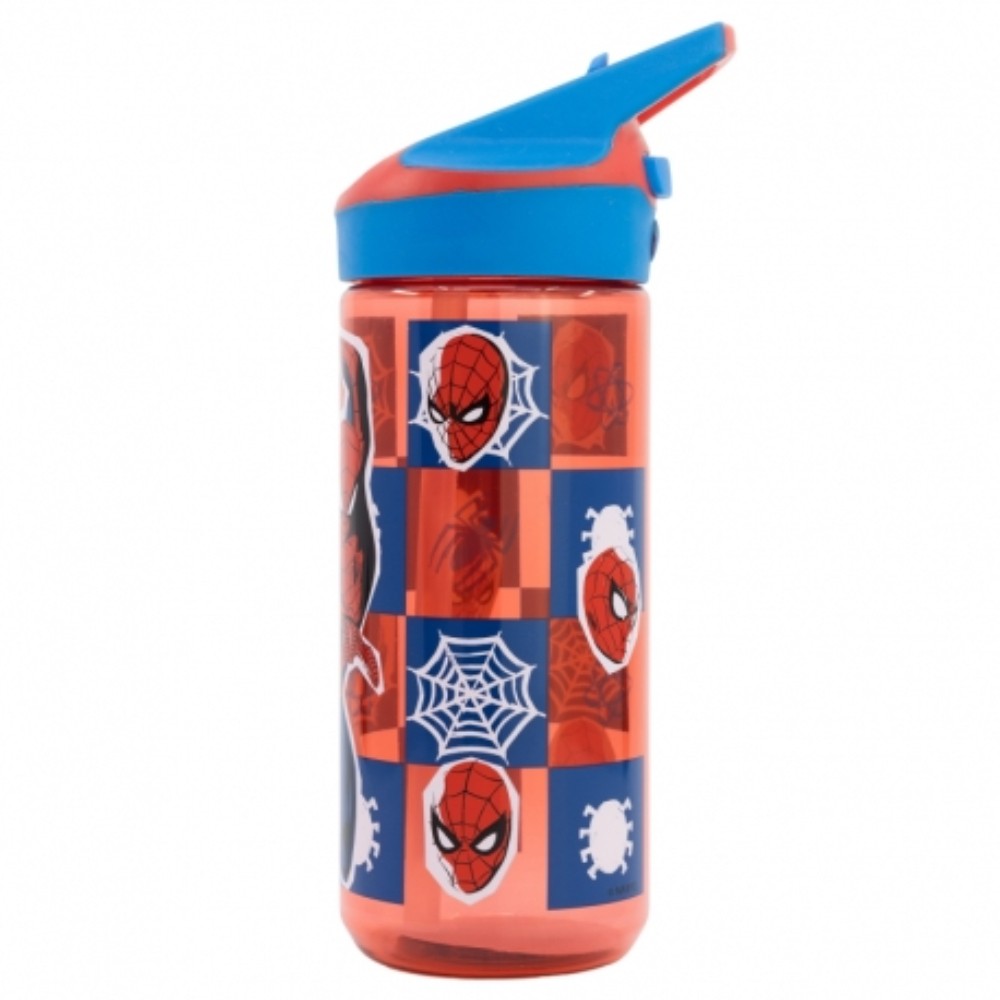 Stor, Medium Ecozen Premium Bottle 620ml Spiderman Arachnid Grid