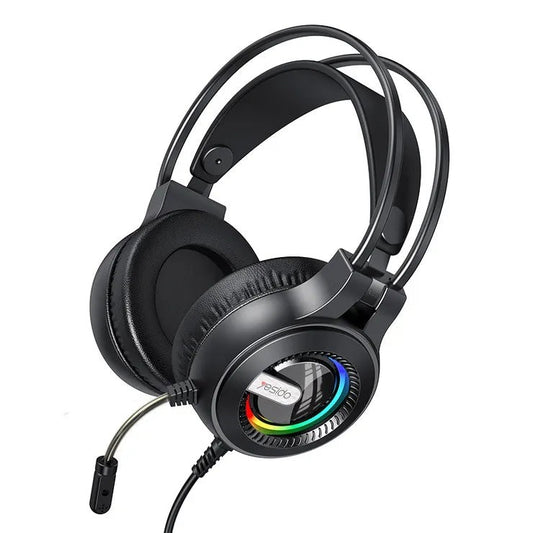 Yesido, Gaming Headset HD Microphone RGB Cool Lights Adjustable Volume