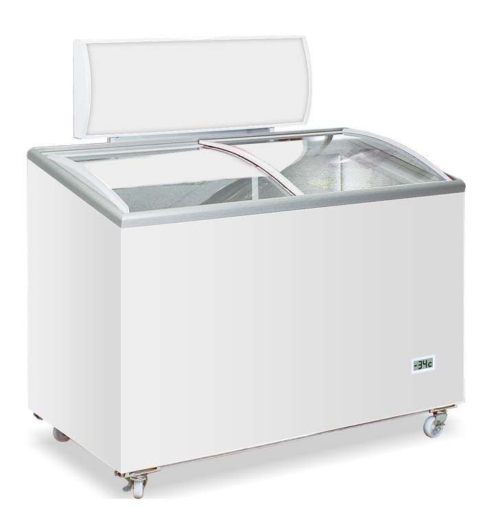 Concord, Chest Freezer - Inclined Curved Sliding Glass Door
