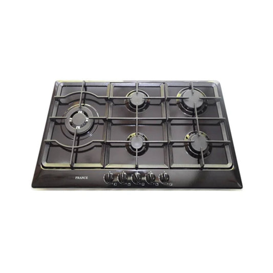 France, Gas Cooktop 85Cm Cast Iron Black (Made In Italy)