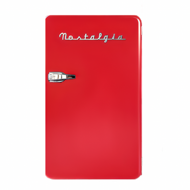 Nostalgia, Retro Fridge One Door - Red