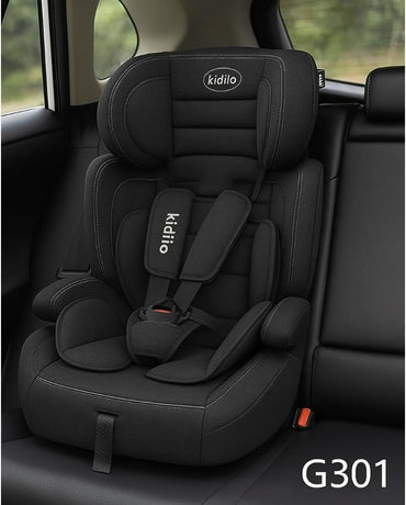 Kidilo, Car Seat with 5-Point Belt and Adjustable Headrest