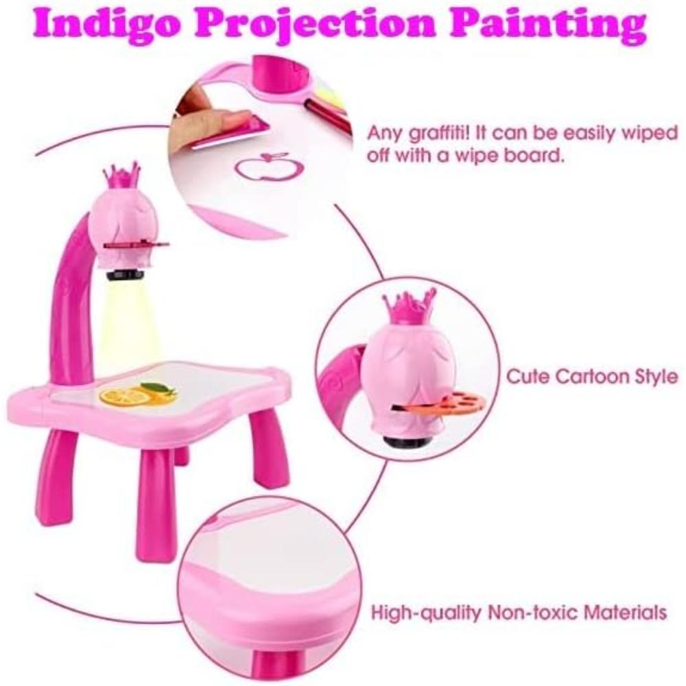 Drawing Projector for Kids with light Music, Smart Projection Painting Set, Child Educational Learning Toys, Birthday Gift for girls and boys, gho-71569