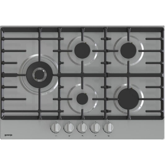Gorenje, Hob Gas 75 Cm 5 Gas Burners Stainless Steel