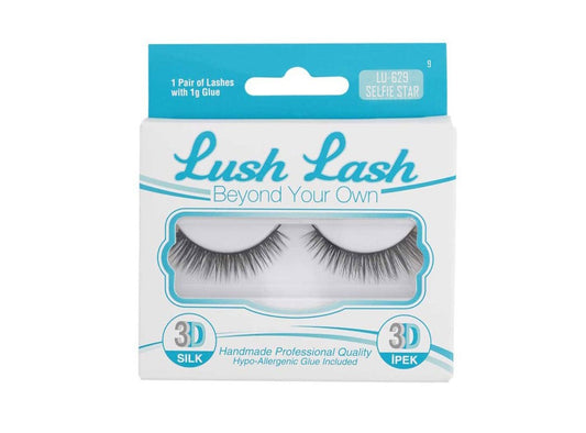 Lush Lash 3D Silk Selfie Star Lashes With Glue LU-629
