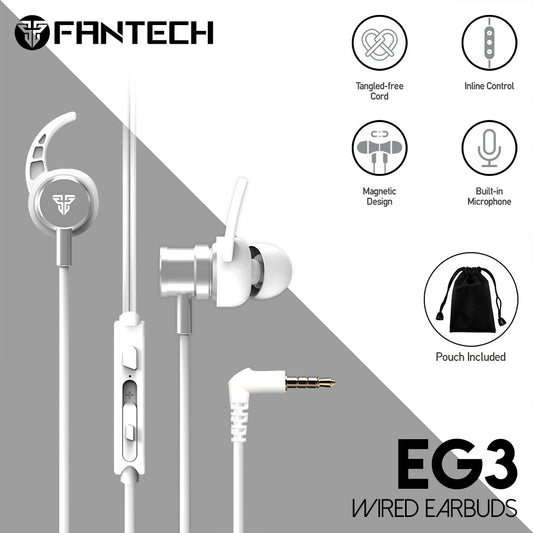 Fantech, Eg3 Wired Gaming Earbuds, Available in Different Colors