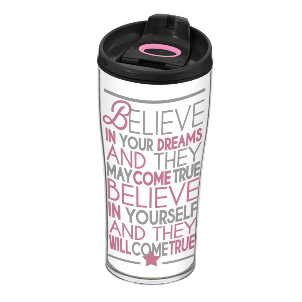 Herevin, 440 cc Decorated Coffee Mug-Believe