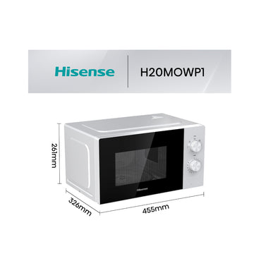 Hisense, Microwave Oven 20L, Solo Mechanical, 700W, 5 Power Levels