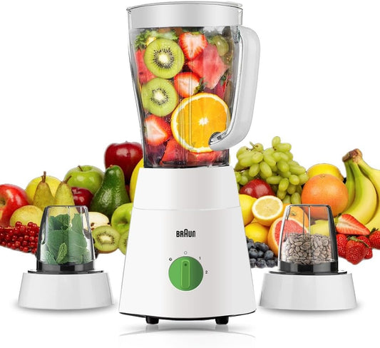 Braun, Blender With Mill 1.75l- 500w, 2 Mills, Ice Crushing
