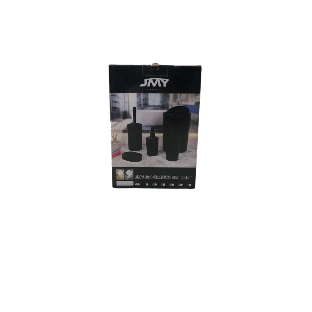 JMY, Bath Set 5 Pieces Marble Grey