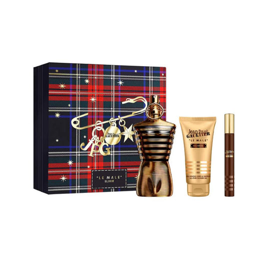 Jean Paul Gaultier Le Male Elixir Parfum 125ml Holiday Gift Set