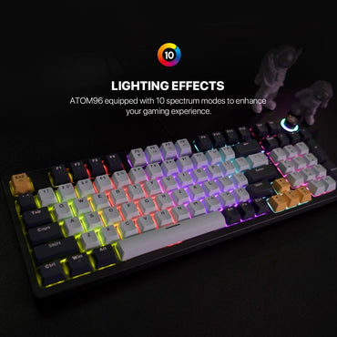 Fantech, Mk890V2 Atom 96 Rgb Mechanical Gaming Keyboard Mizu Edition, Available in Different Colors