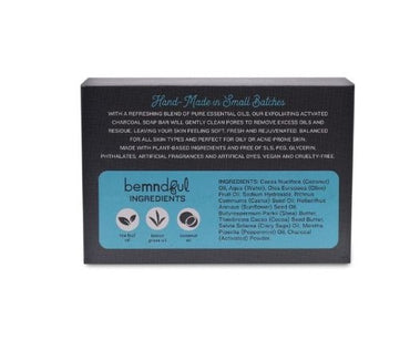 Bemndful, Activated Charcoal Soap (Peppermint and Sage)