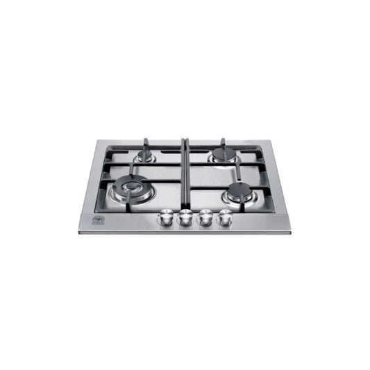 La Germania, Hob Built-In 60cm Hob, 3+1 Triple Gas Burner(4Kw), Cast Iron Pan Support, One Touch Knob Ignition, Full Safety Valves, Stainless Steel, LGE-P64LELX