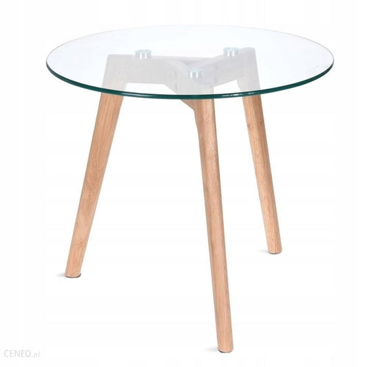 Side Table Glass Top 40 Cm