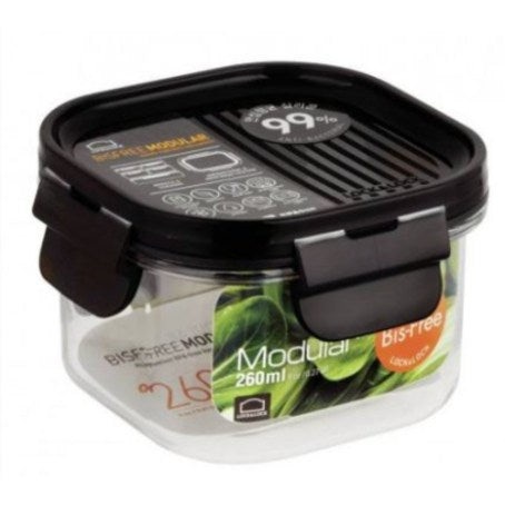 LocknLock, Modular Bisfree Square Container 260Ml - Brown,Lbf450
