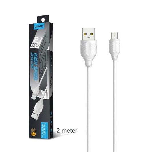 Ldnio, Ls372, High Speed Data Cable, Usb Cable, 2.0M Length
