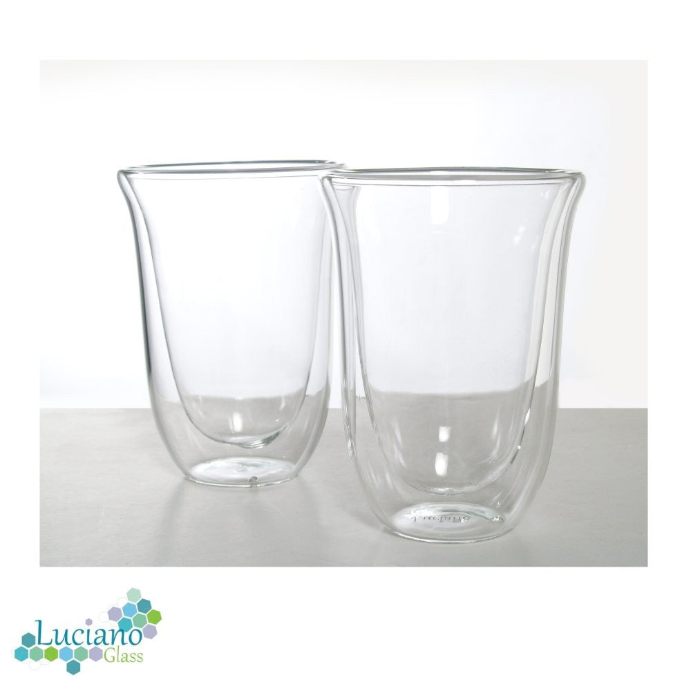Luciano, 280ml Borosilicate / Double Wall / Isotherm Cawa Shape / Glass Cups Set