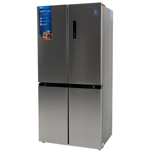 Midea, Refrigerator 4 Doors Stainless Steel Bottom Freezer Inverter