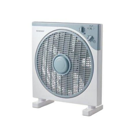 Natural, Box Fan 12', 3 Speeds, 40W Grey With Timer
