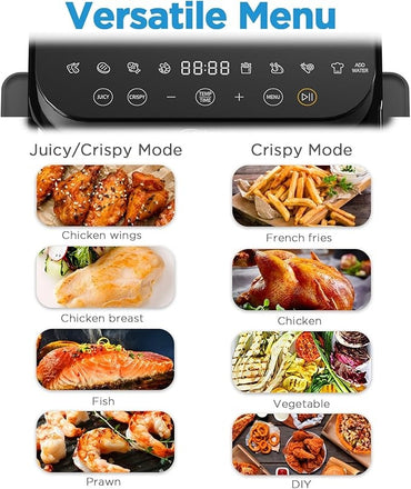 Midea, Hot Air Fryer 7L XXL with Viewing Window, Juicy & Crispy Taste Mode