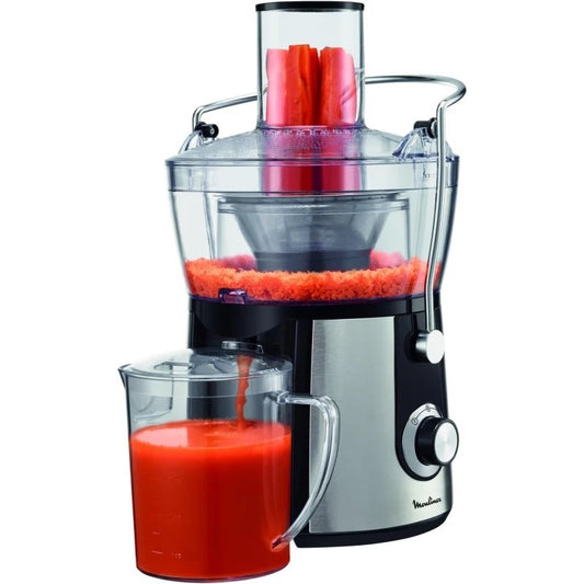 Moulinex, Stainless Steel Juice Extractor 800W, 2 Speeds, 1.4Le