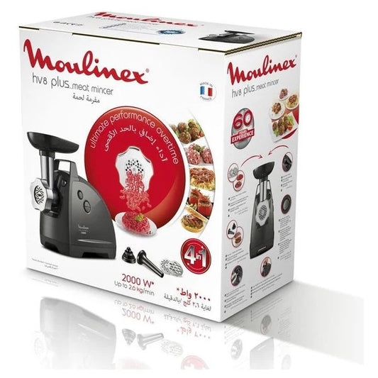 Moulinex, Meat Grinder 4in1 , 2.6KG, 2000W, Reverse mode 2 grids