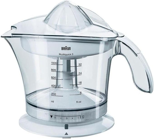 Braun, Multiquick 3 Citrus Juicer Press 20W, White