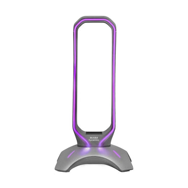 Mars, Gaming Mhhx 2In1 Rgb Flow Headset Holder + 2Xusb2.0 Hub, Graphite