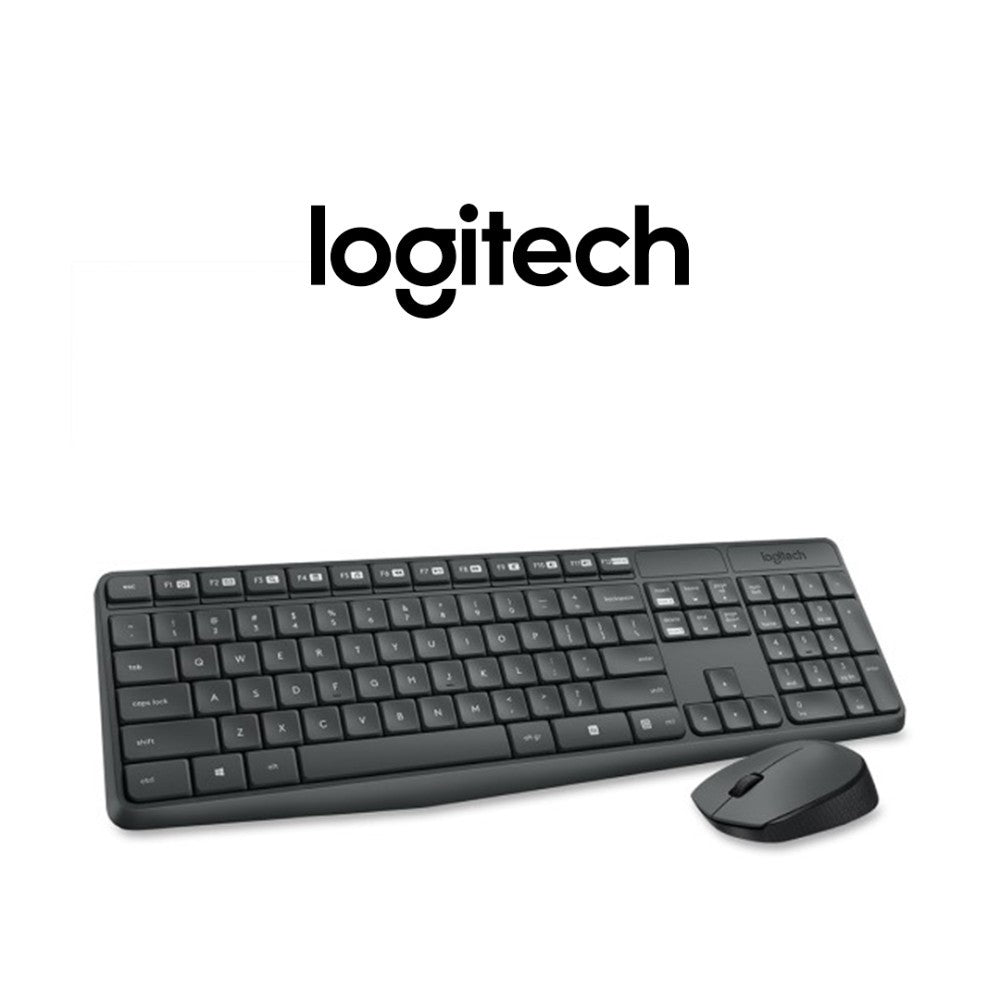 Logitech, Wireless Keyboard & Mouse Combo Mk-290