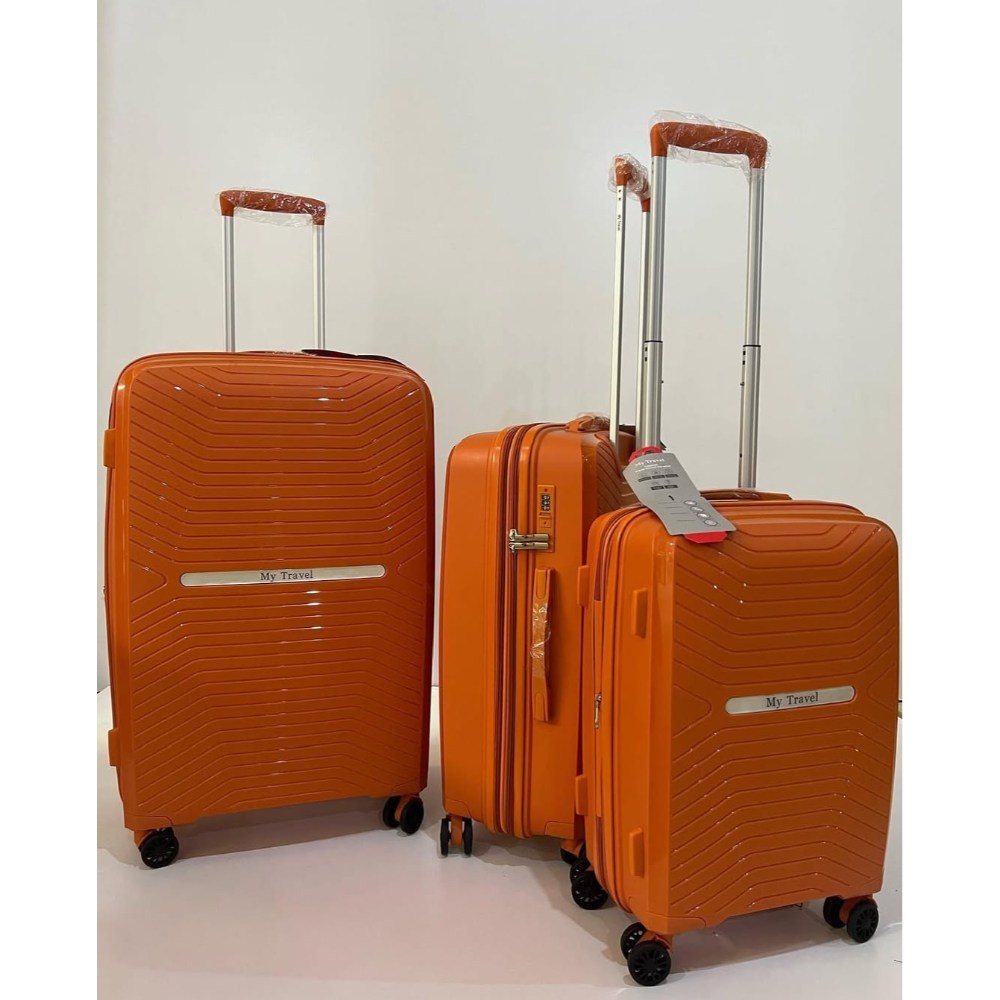 MyTravel, Luggage Sets 3 Piece Suitcase Set, Pp Hardshell Suitcase With Spinner Wheels, Lightweight Carry On Luggage With Tsa Lock