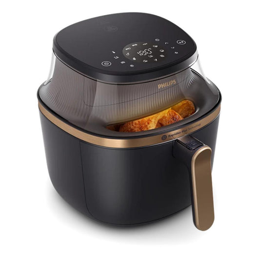 Philips, Airfryer 3000 Series 7.2L, Cooking Window, 16-in-1 Airfryer, RapidAir Plus Technology, Fat Removal, HomeID Recipe App, Easy to Clean, NA342