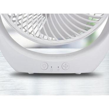 Beper Portable Fan Rechargeable With LED Light 3 Ventilation Speeds, P206VEN425