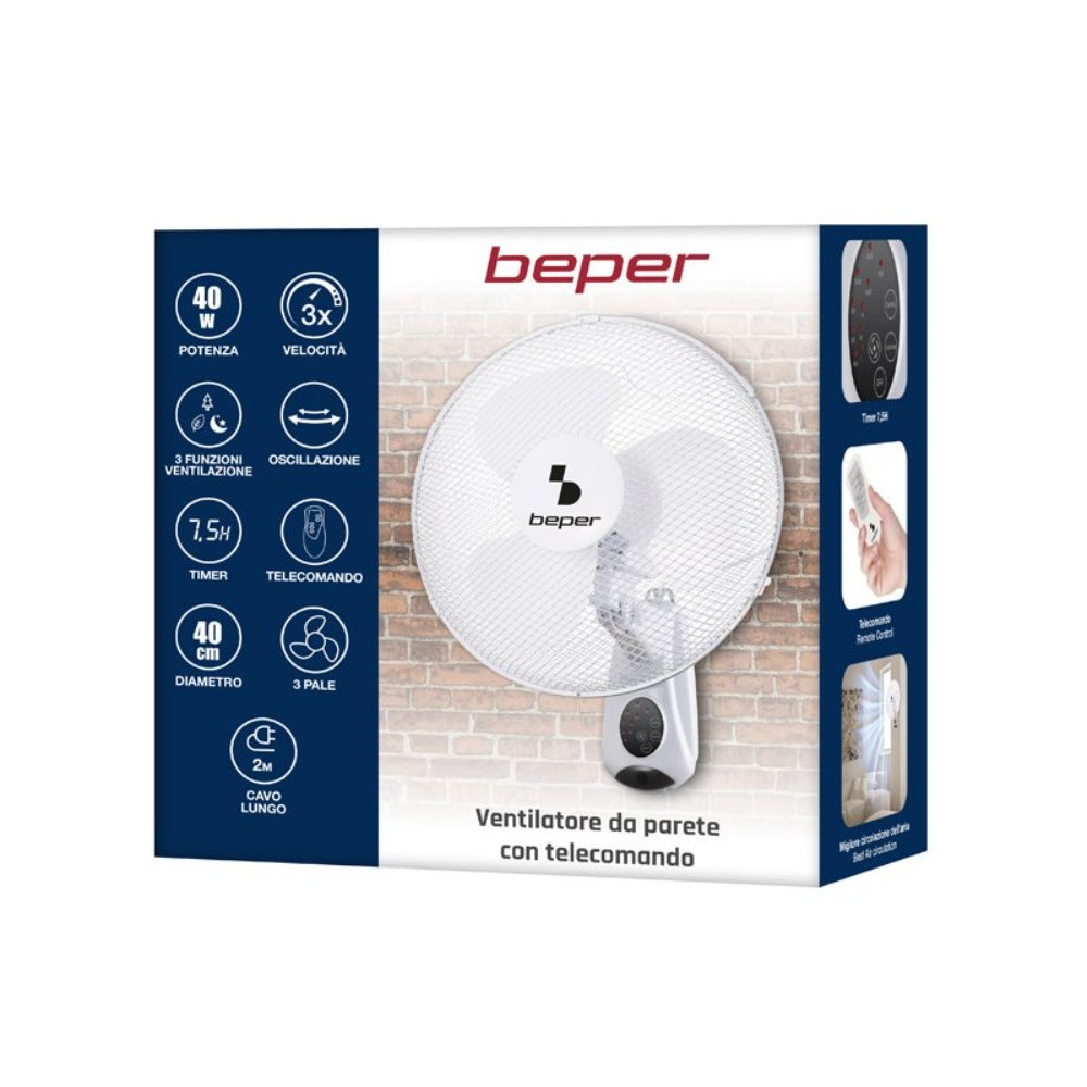 Beper, Wall Fan With Remote Control, P206Ven600