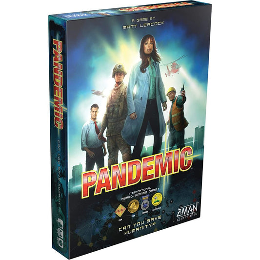 Z-Man Games, Pandemic Board Game (Base Game) | Family Board Game | Board Game For Adults And Family | Cooperative Board Game | Ages 8+ | 2 To 4 Players | Average Playtime 45 Minutes