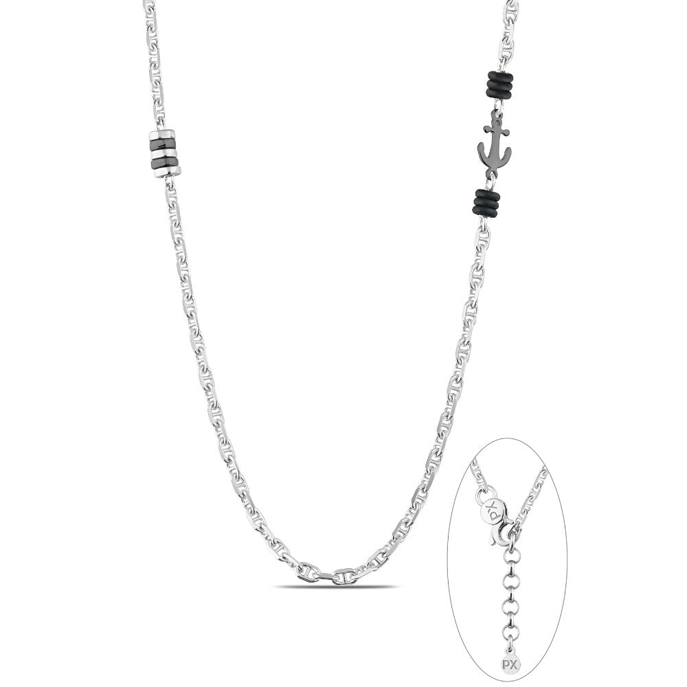 Polo Exchange, Man Silver Necklace