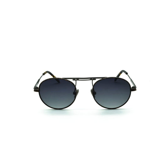 Polo Exchange, Unisex Sunglasses, Black Lenses, Brown Frame, Brown Black Temple.