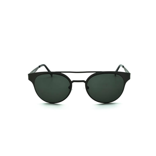 Polo Exchange, Unisex Sunglasses, Green Lenses, Black Frame, Black Temple.