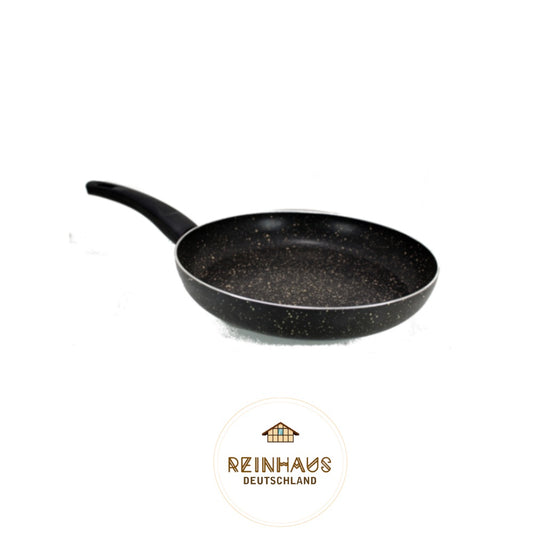 Reinhaus, Grey Aluminium Non Stick, Teflon Granite Outside and Inside 18 cm Granite Frypan Without Lid Color Grey